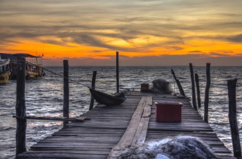 Sleeping on the dock