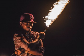 Fire twirler