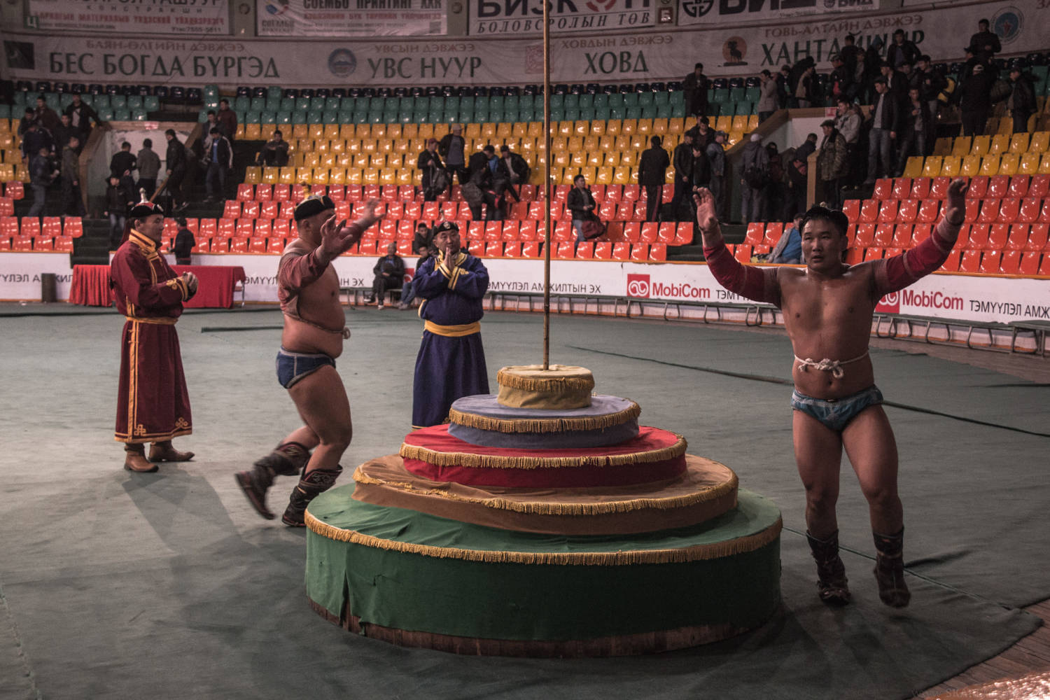 Mongolian wrestling ceremony